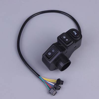 Dc12V 3 In1 Motorcycle Switch Quad Headlights Turn Signal Horn On/Off Button For Bike Scooter Electric Vehicle Moto Handlebar