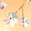 1Pc Sunflower Windmill Pinwheel Colourful Sequins Foldable Windmill Carry Camping Picnic Home Garden Decoration