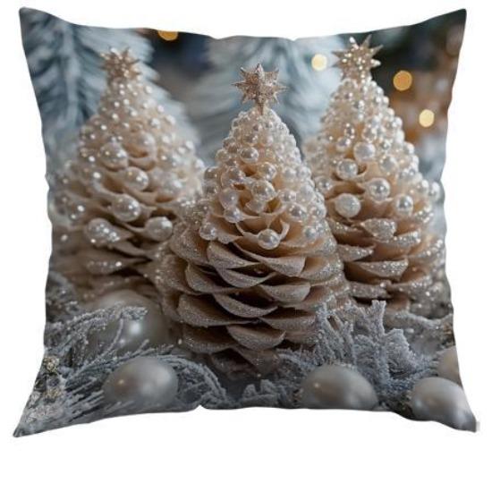 

Рождественская наволочка Наволочка без наполнителя Домашнее украшение Подушка для дивана Гостиная Прикроватная подушка 45*45cm