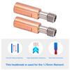 2Pcs 3D Printer Throat Nozzle Ti Alloy Copper Bimetal for Ender 3 3 V2 3 Pro Hotend