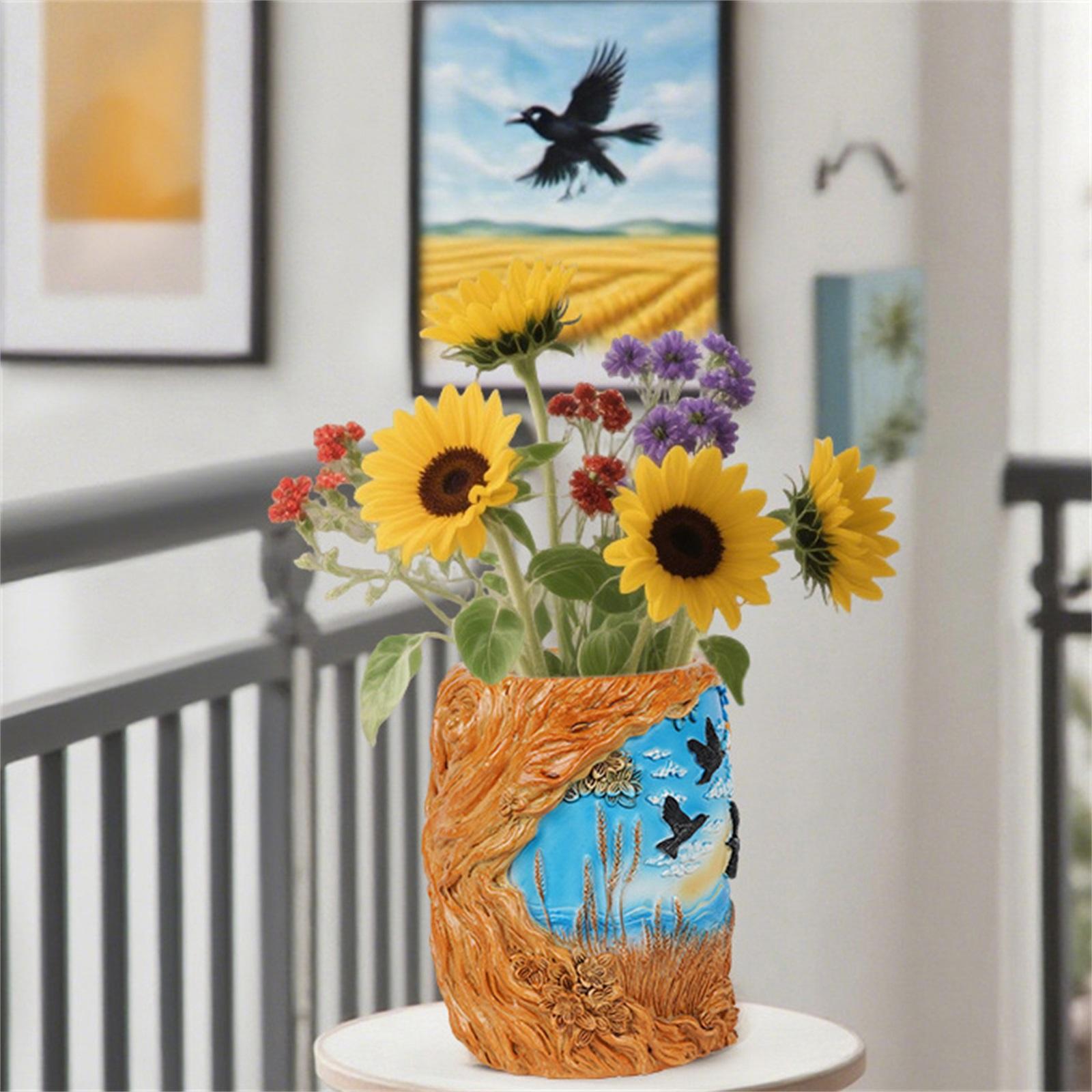 

Flower Pot Plant Pot Resin Creative Ornament Desktop Garden Decoration One Size