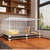 Indoor Cat Villa: Spacious Cage with Integrated Toilet and Bed