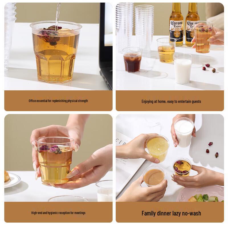 Meichu Einweg-Trinkbecher aus Kunststoff