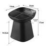 Yamazaki Ceramic Pet Food Slanted Pet Dishwasher Microwave Item 10562 (Yamazaki Industries) Bowl, Height, Black, W15×D15×H17cm, Nooks, Dish, Safe,