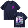 Fashion Singer Maria Becerra La Nenas Album Highquality Unisex and Women 2025 Summer Pure Cotton 100 Printed Loose Tshirt