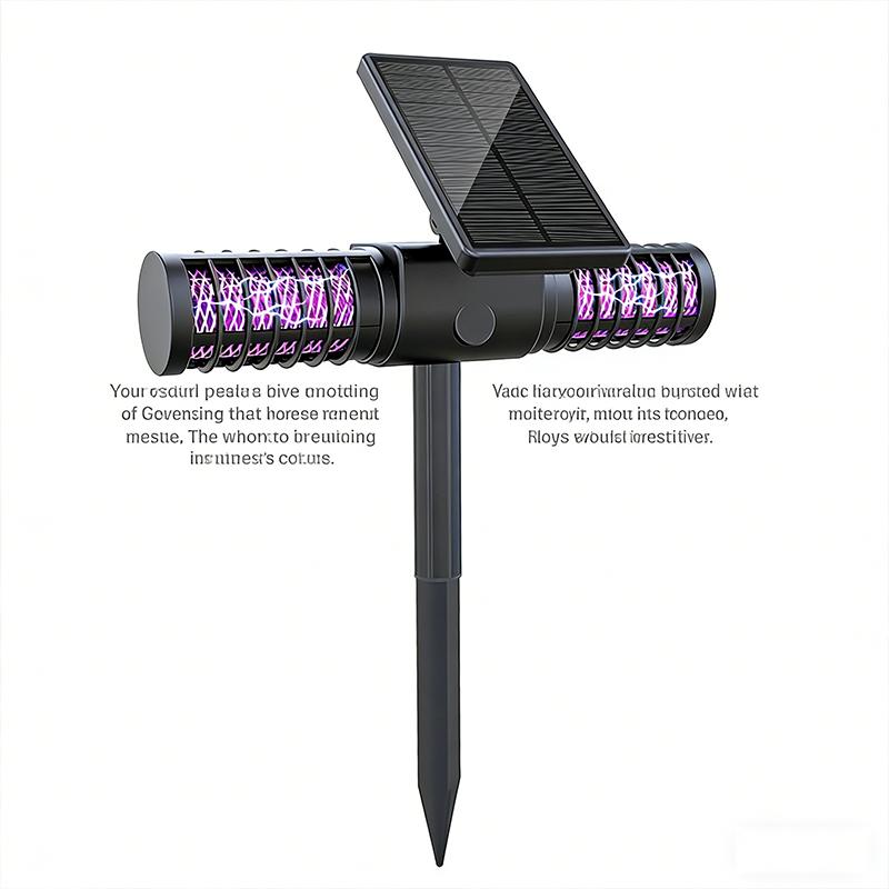 Solar Powered Mosquito Killer Lamp Outdoor Waterproof Lawn Night Light Ambient Courtyard Floor Lamp Mosquito Repellent Lighting