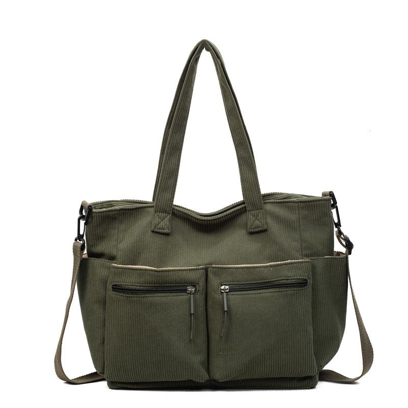 

2025 new strip velvet shoulder bag large-capacity commuting travel fashion leisure simple messenger bag Korean version backpack