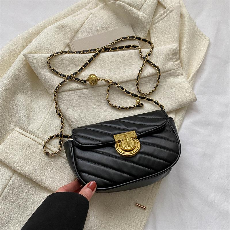 Geantă mică texturată 2025 primăvară nouă tendință geantă de damă geantă messenger la modă retro lanț geantă pătrată mică