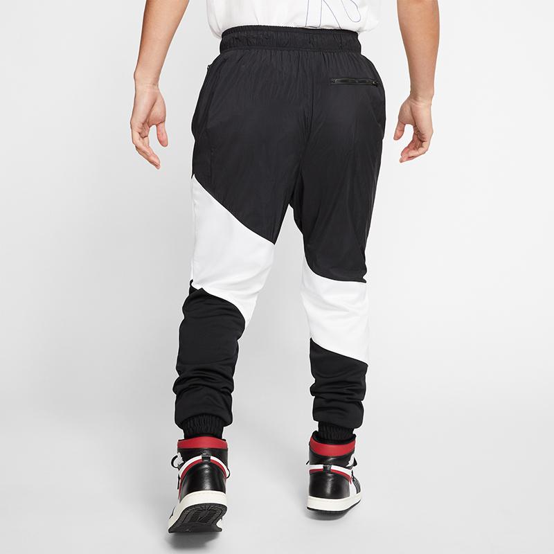 Pantalones para Hombre Air Jordan Wings Tejido de Diamante Bloque de Color Negro CI7922-010