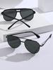 2PCS Men Shades Fashion Plastic Aviator Frame Women Sunglasses For Daily Life Eyewear Accessories.