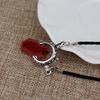 Easter Gift Anime Demon Hunter for Soul Stone Necklace Red Crystal Dante Pendant Man Woman Cosplay Valentine's Day Gift