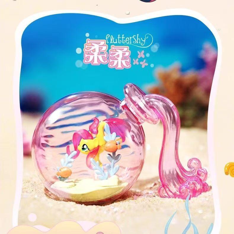 Boîte Surprise Bouteille Magique Hasbro Authentique Mini Bean Adorable Applejack Pinkie Pie Petit Modèle Date de Naissance Cadeau Décoration de Bureau
