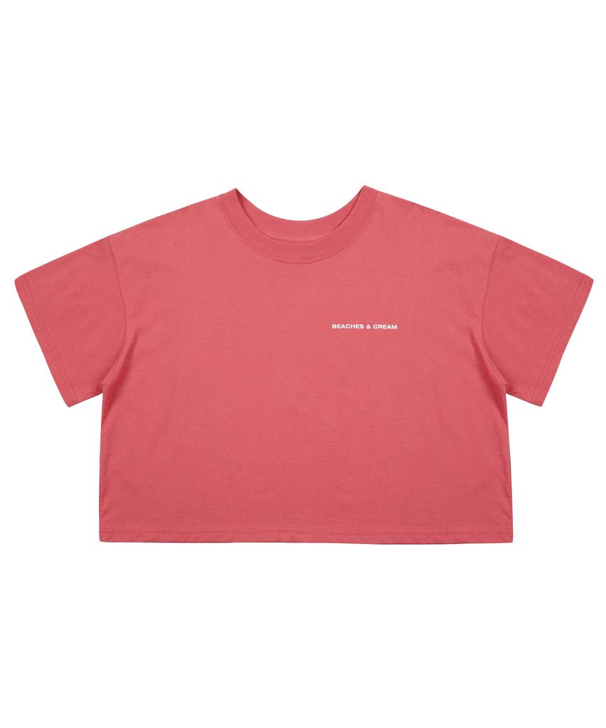 Bichiseuaenkeulim [Crop Fit]Simple Logo Short Sleeves-Pink