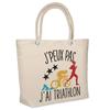 Beach Bag - PLANETEE - Insulated Beach Bag "I Can't" - Cotton - Large Capacity - Printed In France