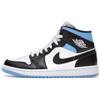 Air 1 Mid University Blue Damskie Sneakersy Białe Czarne BQ6472-102
