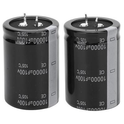 2 Stück 10000uF 100V Elektrolytkondensator 105℃ 35X50mm