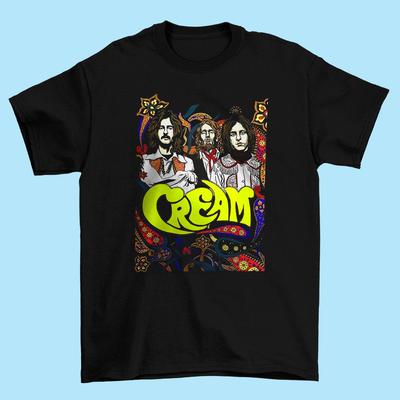 CREAM Člen kapely Tričko Topy Tričko Černé tričko Pánské Všechny velikosti S-4XL