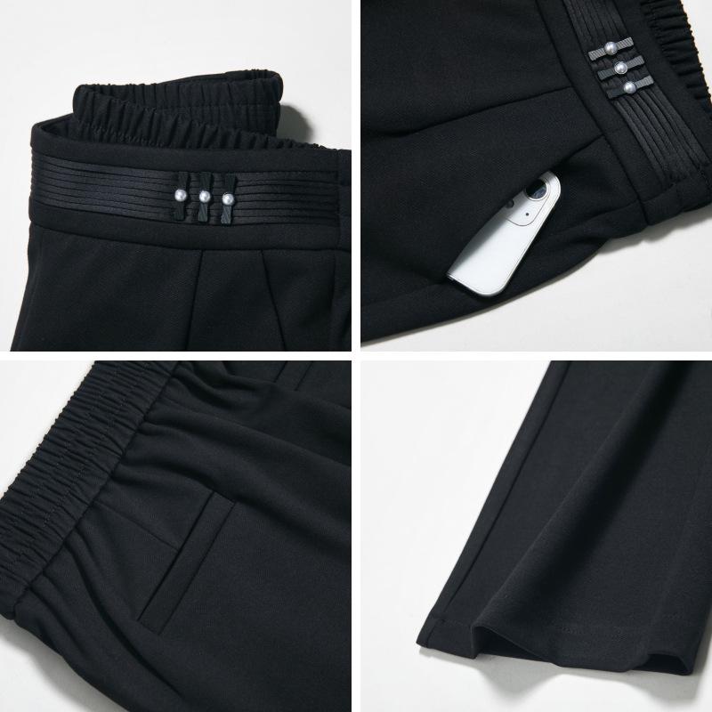 Women's 2024 High Waist Slimming Flare Pants with Elastic Waist - Spring/Autumn Plus Size