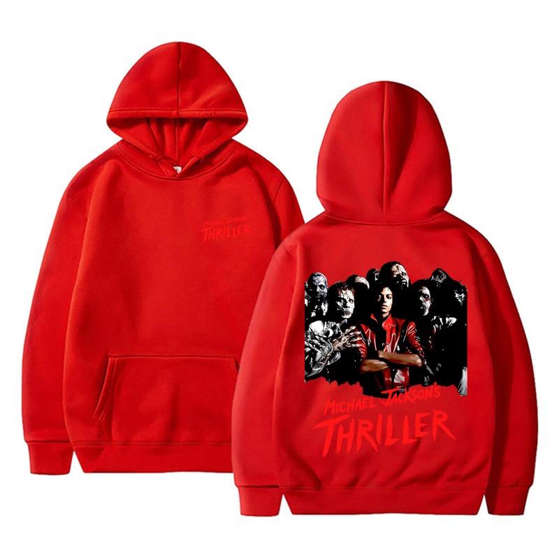Klassischer Vintage Michael Jackson Thriller Hoodie Herren Damen Retro Gothic Rock Horror Sweatshirts Herren Punk