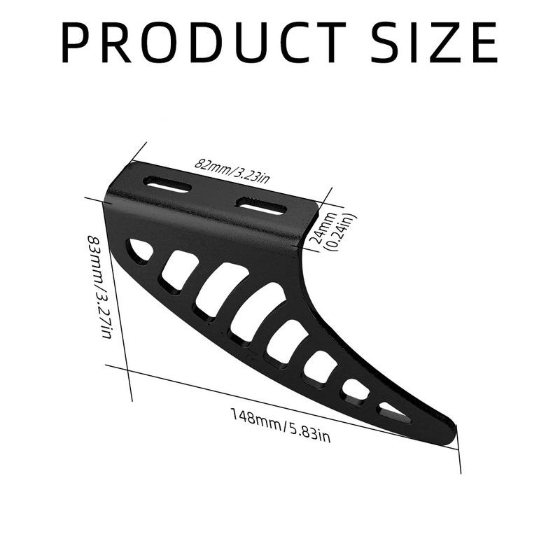 Motorcycle Shark Fin Raw Alloy Aluminium Chain Racing Chain Toe Guard For ACU Race Bike