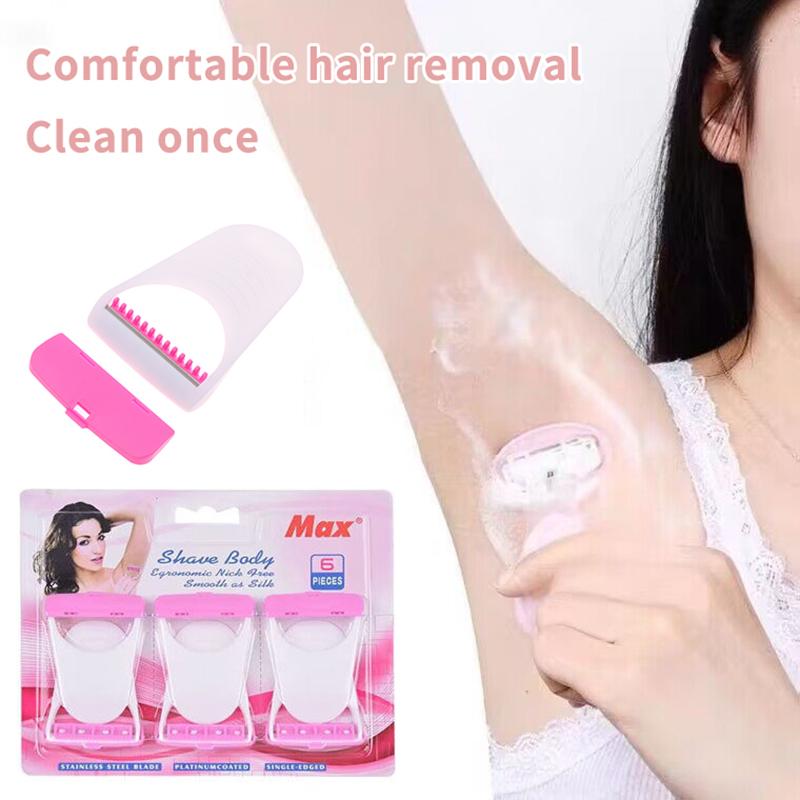 6Pcs/Set Disposable Razor For Women Shaving Stainless Body Bikini Hair Removal Tool Manual Shaver