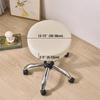 1Pc Waterproof Round Stool Cover Stretch Pu Leather Bar Stool Covers All Inclusive Rotating Chair Seat Slipcover Home El