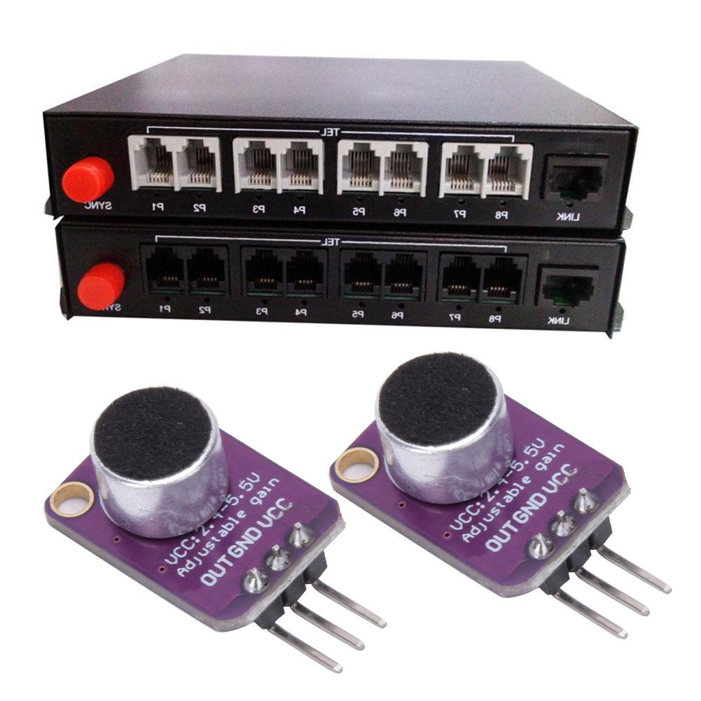 2 Stück Elektret-Mikrofonverstärker Einstellbar MAX4466 Elektrische Geräte CMA4544PF W