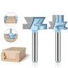 Drawer Slide Knife 1/4 Handle 6 Handle Solid Wood Guide Rail Slider Slotted Desk Male and Female Slide Slot Alloy Milling Cutter