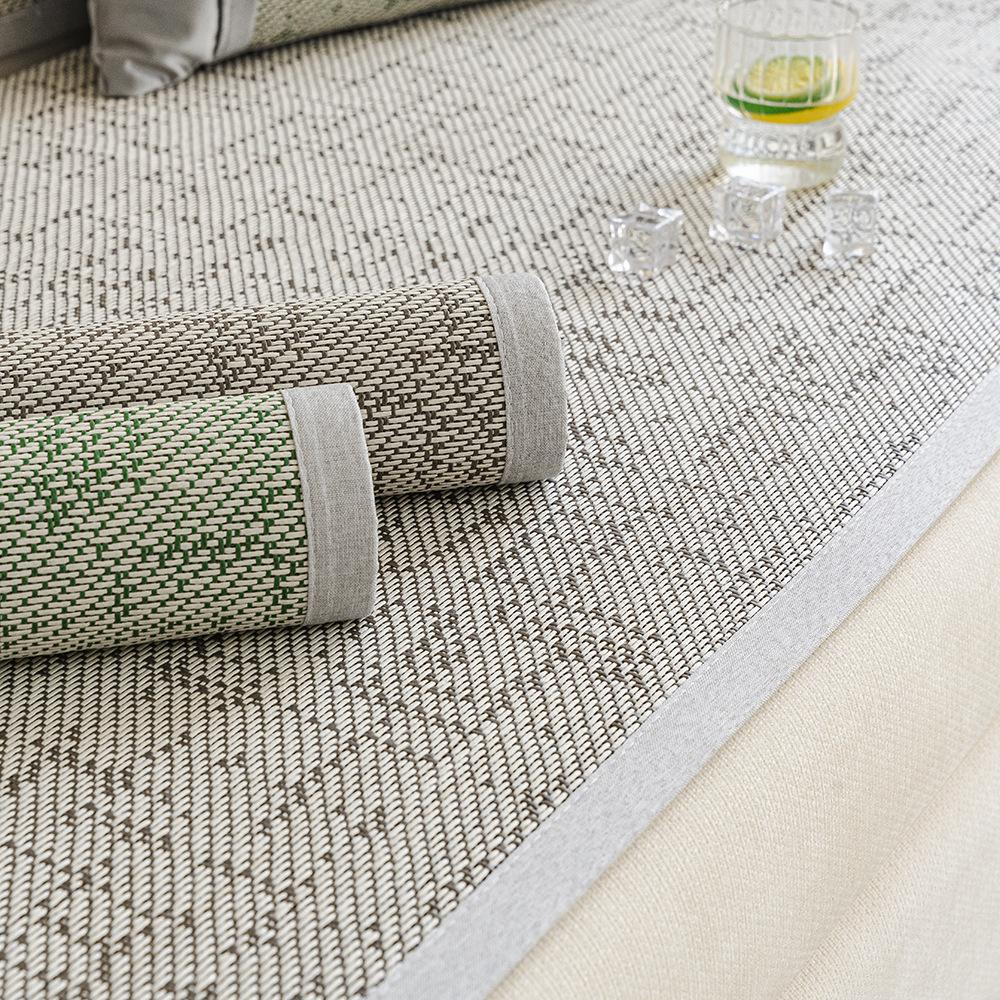 Rattan Mat Summer Cool Sofa Mat  New Straight Row Sofa Cushion Summer Non-Slip Seat Cushion Cover Cloth