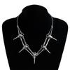 Alloy Gothic Bird Skull Necklace Exquisite Pendant Necklace Alloy Texture for Individualistic and Artistic Expression