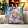 GGenshin Impact Nicole Reeyn Hexenzirkel Mage Square DoubleSided printed Pillow Case Bedroom Bedside Pillow Sofa Cushion Cover