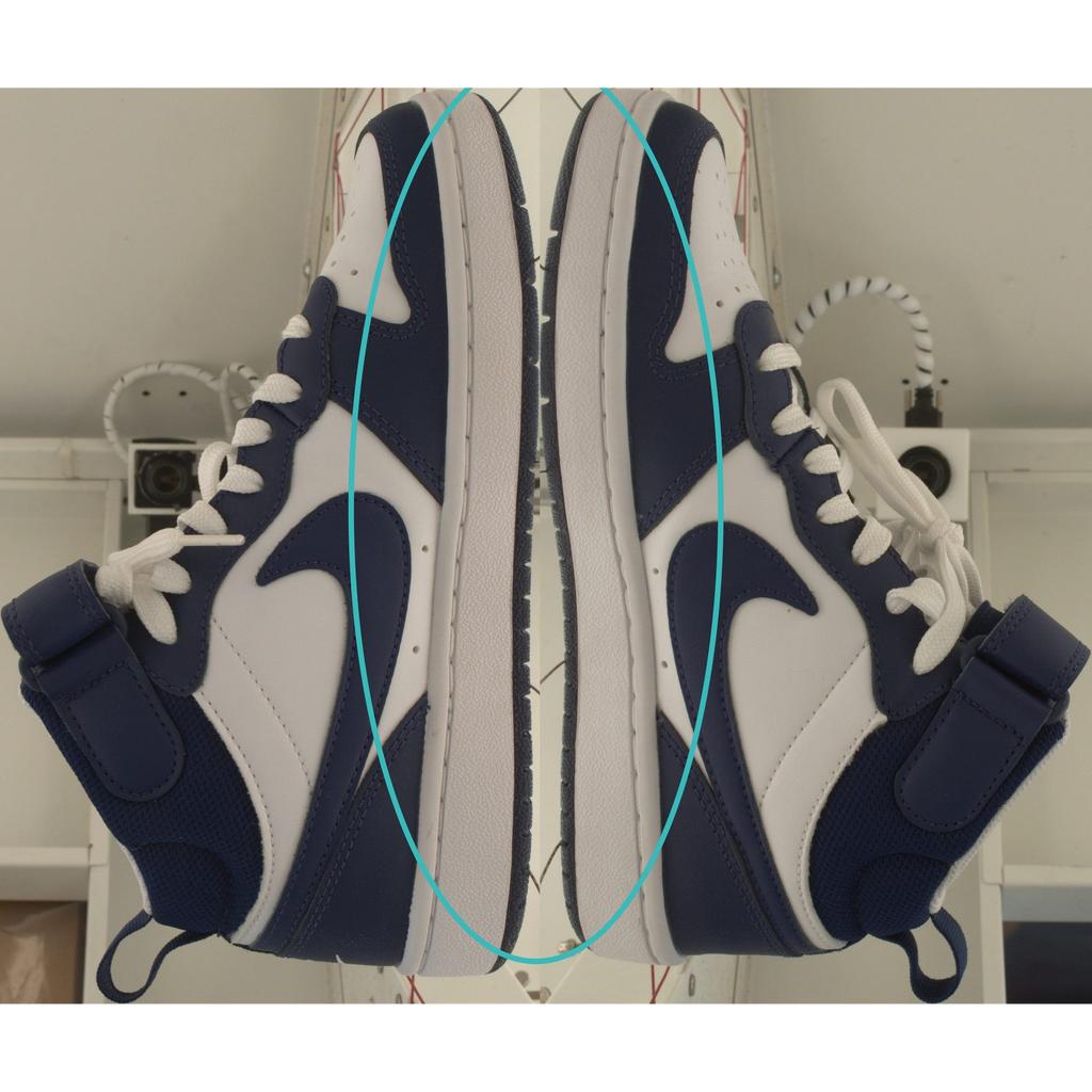 Pre-owned NikeCourt Borough Mid 2 GS CD7782-107-P26085762946683