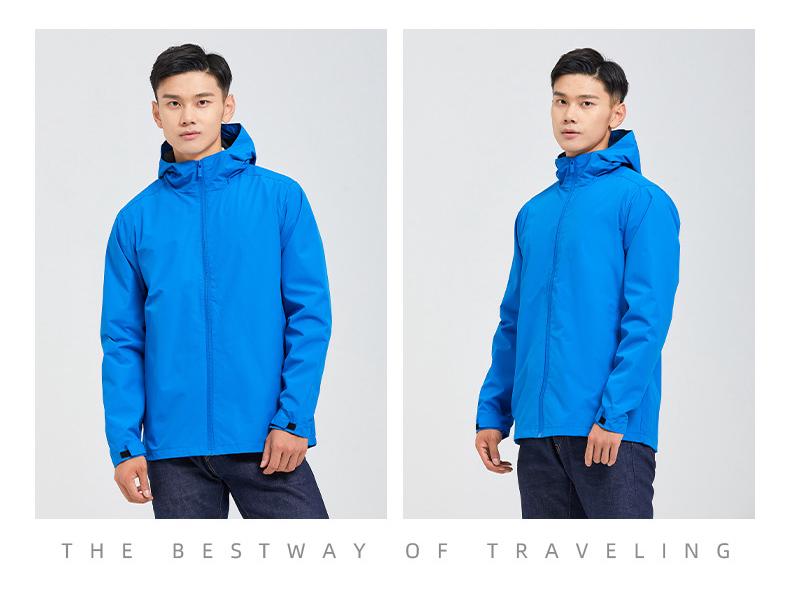 Unisex Lightweight Waterproof Windbreaker: Breathable, Mesh Lined, Windproof Jacket for Spring/Autumn.