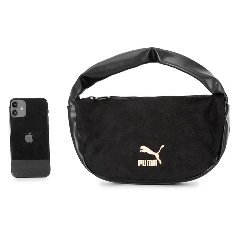 New PUMA Polyester Casual Storage Bag Portable Crossbody Bag Shoulder Bag Women's Black 079923-01