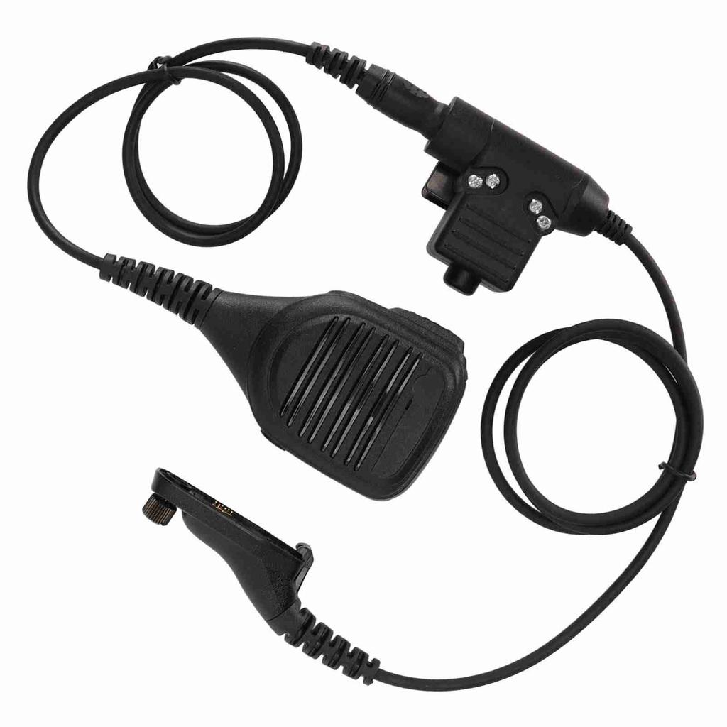 7.1mm Shoulder Microphone Handheld 2 Way Radio Speaker Mic with U94 PTT for MOTOROLA XIR P8268
