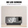 Multifunctional LED Digital Display Projection Alarm Clock 180° Rotation Time Projector Electronic Alarm USB Wake Up Desktop Clock Snooz Temperature