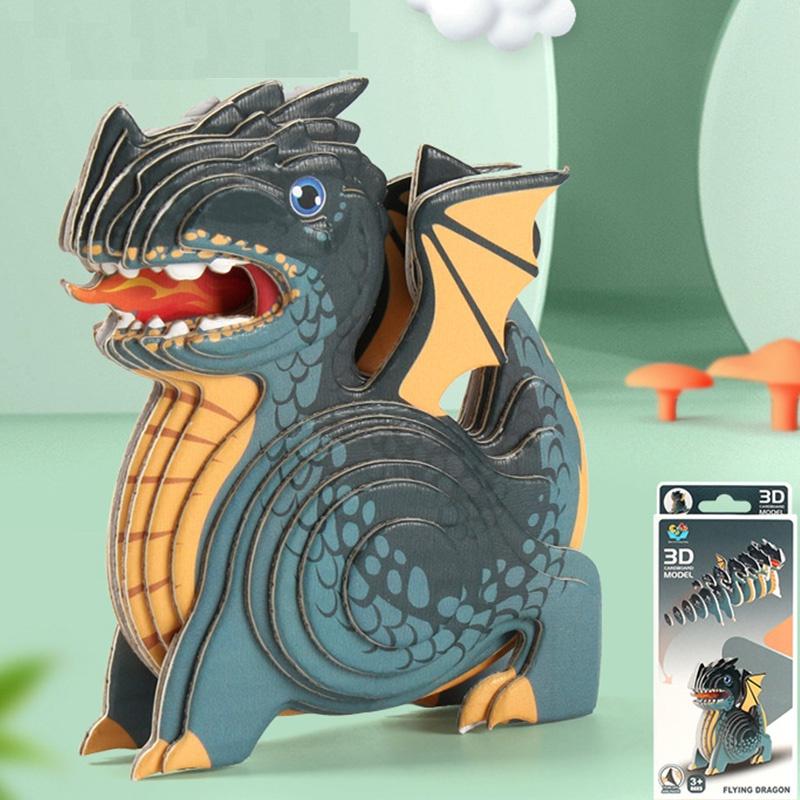 Dinosaur 3d Paper Puzzle For Kids