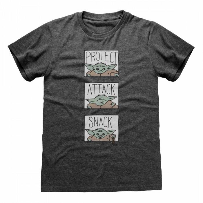 Star Wars Mandalorian Unisex-Erwachsene Triptychon-T-Shirt