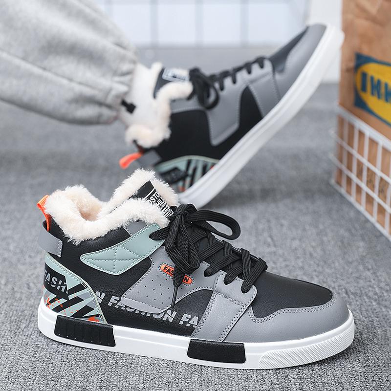 Original Winter Warm Men Plus Snow Sneaker Big Size 47 Slip Soft Sports Casual Outdoor Men Sneakers Cotton Walking Men Shoes