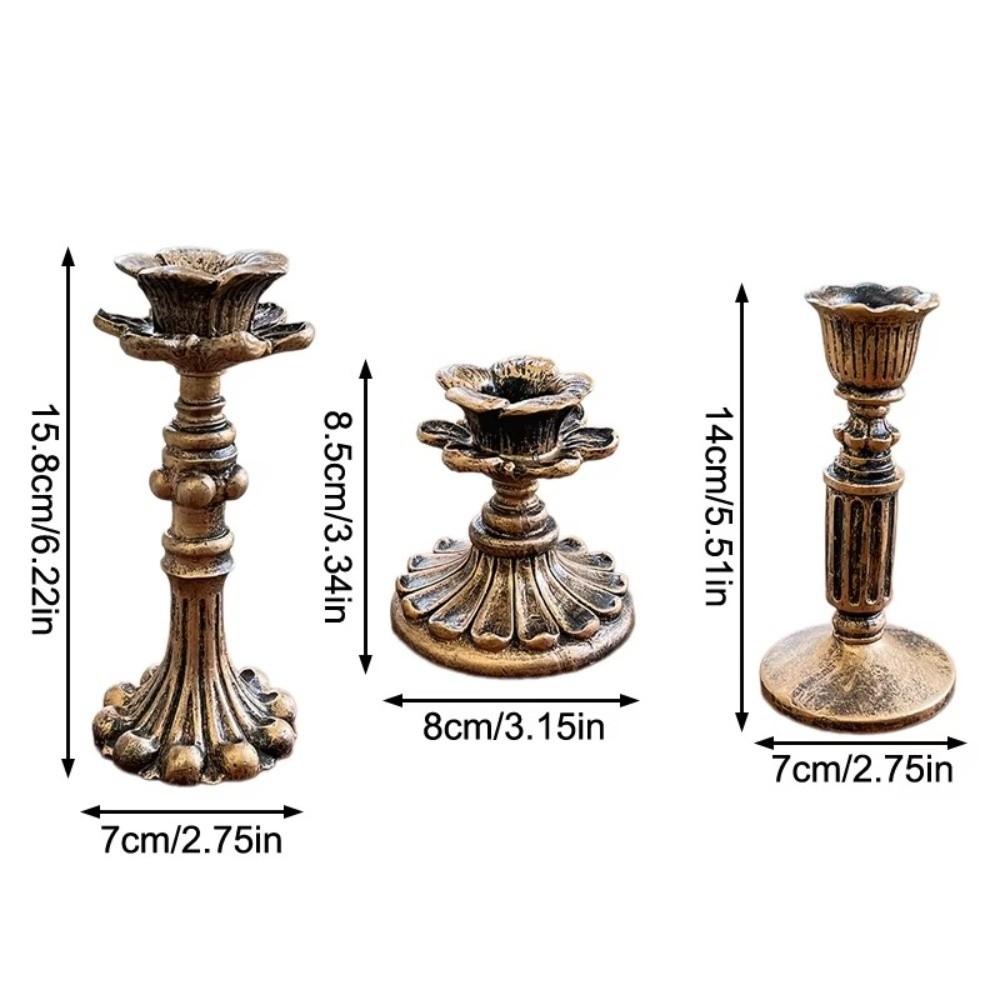 Vintage Classical Candle Holder Candle Stand Tabletop Candle Holders  For Wedding Party