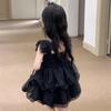 Famuka Baby Tulle Dress with Tutu Summer Soft Sleeveless Princess Perfect Gift for and Formal Occasions Black Girls' Skirt, Lace, Dress, Style,