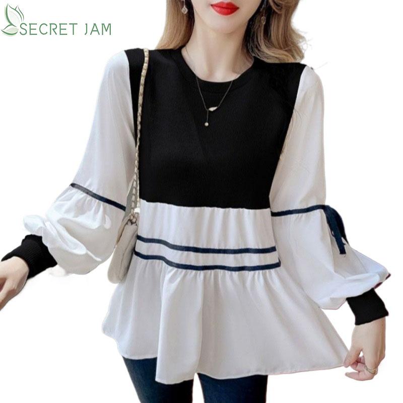 

Secret Jam Летняя женская повседневная свободная рубашка в полоску с длинными рукавами