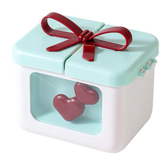 

Милая коробка для хранения помады Маленький кейс для макияжа с крышкой-бантиком Красные сердечки 8 ячеек Органайзер для косметики для губной помады, бальзама для губ, лака для ногтей синий