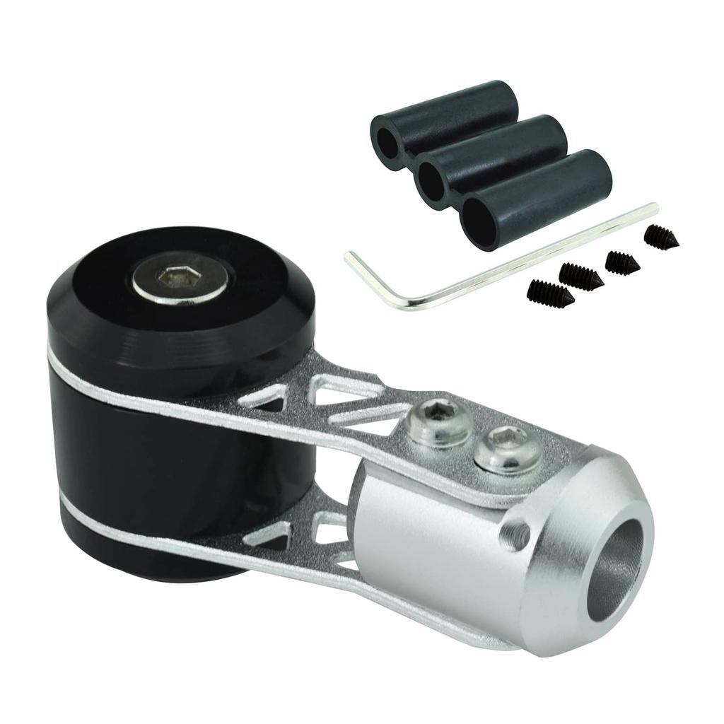 Lunsom T-Shape Shift Knob Metal Gear Shift Knob Push for Automatic and Manual Car (Black)