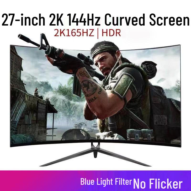 SF 32-inch 4K Curved Monitor & 27-inch 2K 165Hz Gaming LCD Monitor