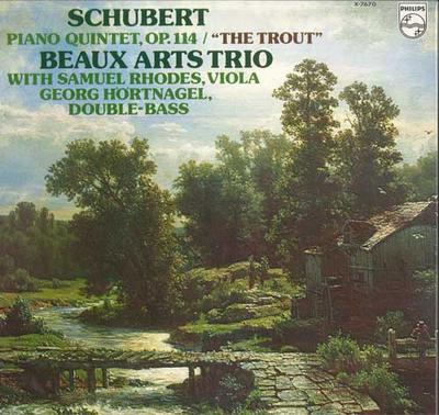 LP Record BEAUX ARTS TRIO  Schubert Piano Quintet Op. 114 Ma X7670 PHILIPS Japan Classical Used