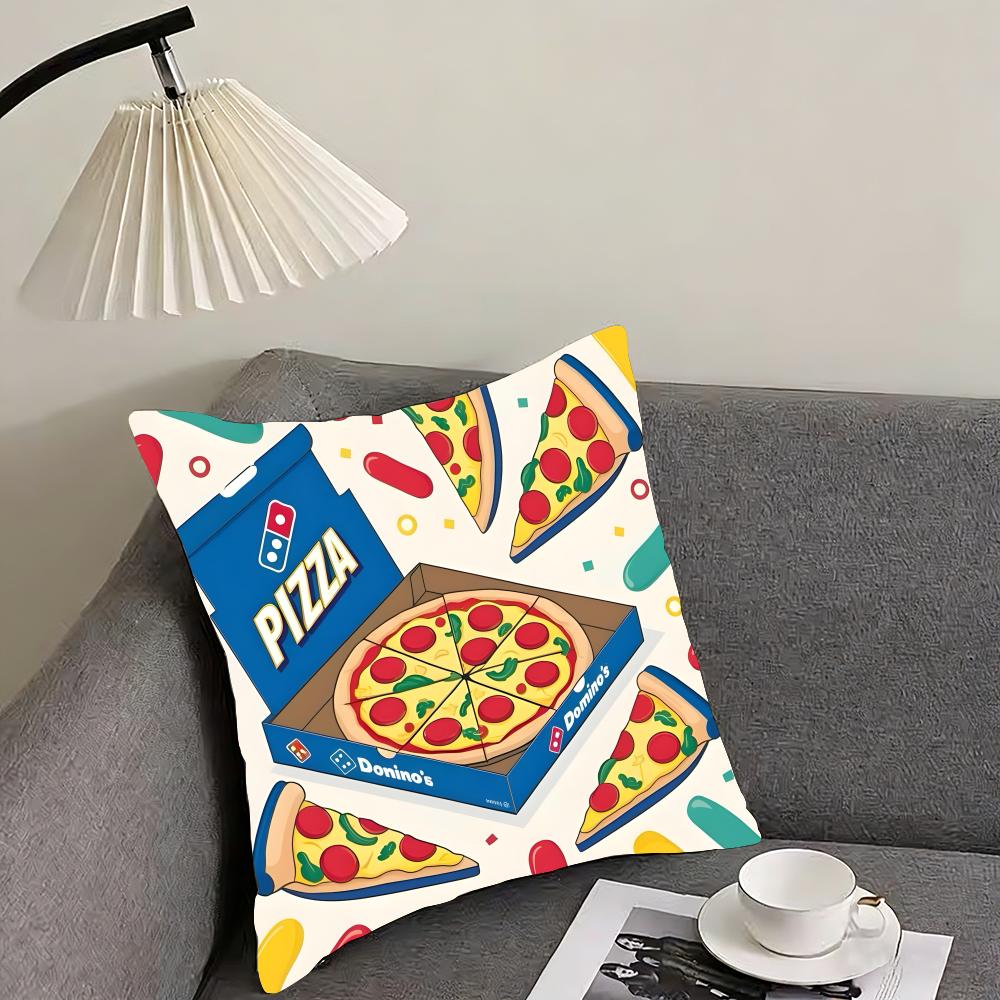 D-Domino'S Pizza Brand Cushion Cover Pillowcase Ultra Soft Skin Friendly Fabric Cloud Like Comfort & Concealed Zipper