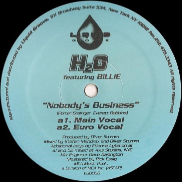 

12inch Record H2O, BILLIE - Nobody s Business LG0006,LG0006 Liquid Groove 1996 US Dance & Electronica Used