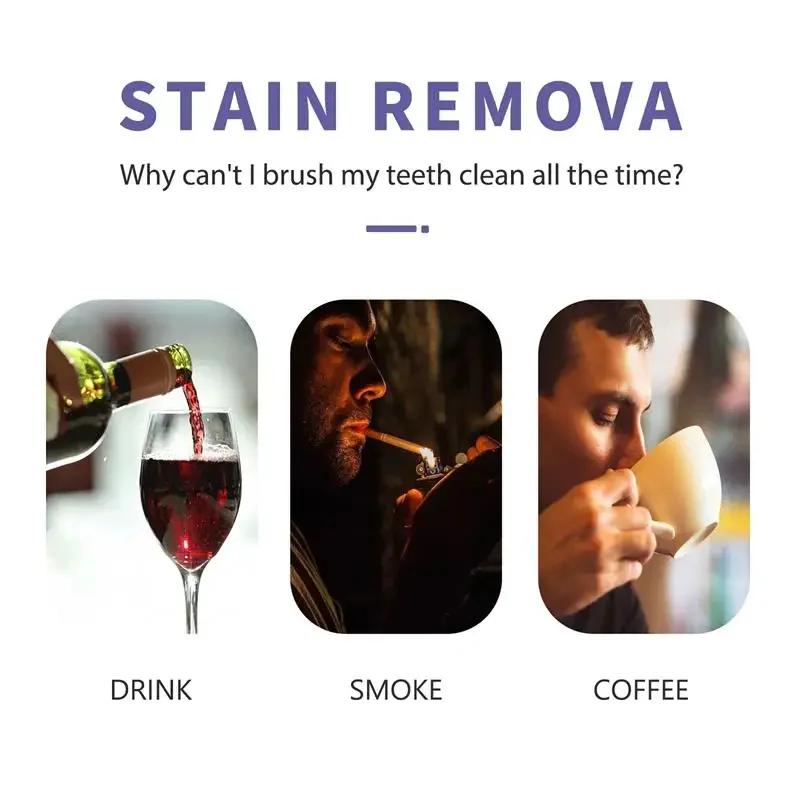 5D Whitening Teeth Stickers Gel Whitening Strips Stain Removal Oral Hygiene Care Strip Dental Bleaching Clean Oral Hygiene Teeth