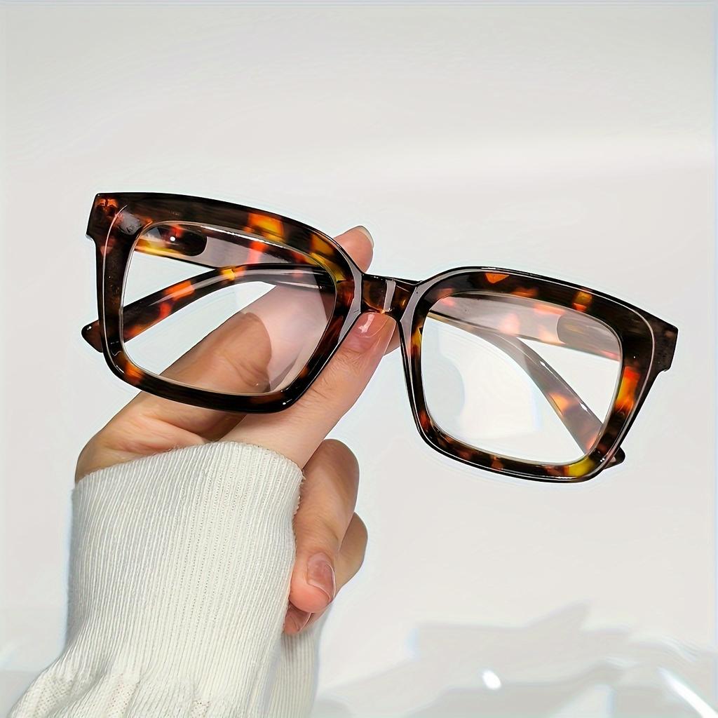 3 Pack Square Reading Glasses for Men Women Spring Hinge Blue Light Blocking Comfortable Durable Stylish